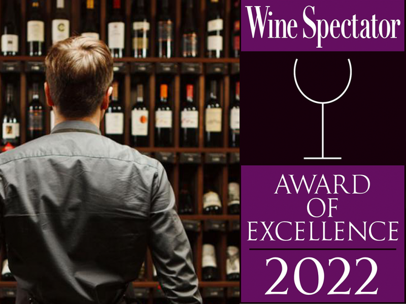 2022 Wine Spectators Award of Excellence